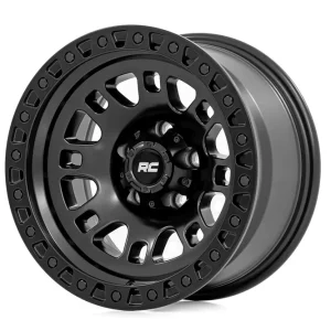 Rough Country 82 Series Wheel | One-Piece | Semi Gloss Black | 17x9 | 5x4.5 | -12mm | Rough Country Top Rated