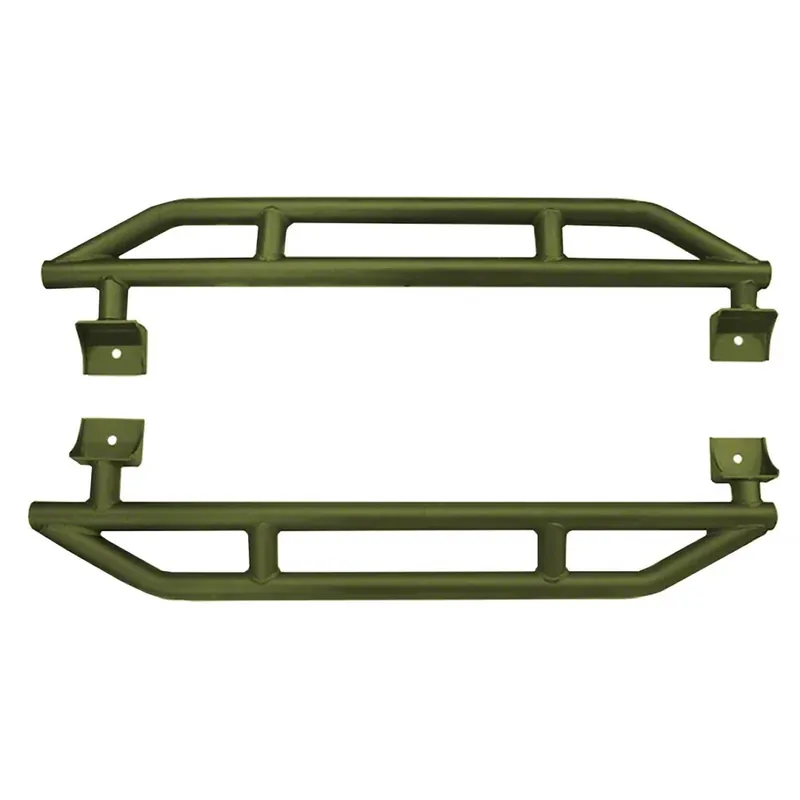Jeep Wrangler Rock Sliders; Locas Green (07-18 Jeep Wrangler JK 2-Door) - Free Shipping Special Discount